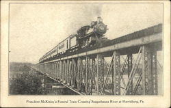 President McKinley's Funeral Train Harrisburg, PA Postcard Postcard Postcard