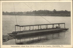 Independence Island Rope Ferry - Oldest in the Country Harrisburg, PA Postcard Postcard Postcard