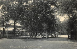 Entrance to Paxtang Park Postcard