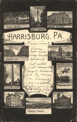 Greetings from Harrisburg Pennsylvania Postcard Postcard Postcard