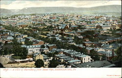 View of Harrisburg From Stand Pipe Pennsylvania Postcard Postcard Postcard