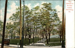 Entrance to the State Capitol Postcard