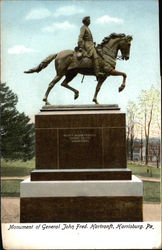 Monument of General John Fred. Hartranft Harrisburg, PA Postcard Postcard Postcard