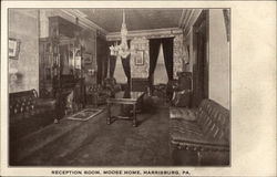 Reception Room, Moose Home Postcard