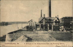 Glimpse of the Susquehanna from the Pumping Station Postcard