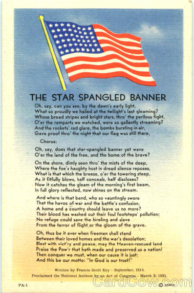 the star spangled banner song lyrics