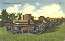 Tanks Ready For Maneuvers Postcard