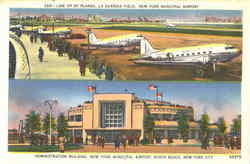 Line Up Of Plaines Postcard