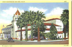 Civic Auditorium San Jose, CA Postcard Postcard