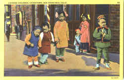 Chinese Children, Chinatown San Francisco, CA Postcard Postcard