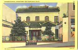 Chinese School, Chinatown San Francisco, CA Postcard Postcard