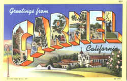 Greetings From Carmel Postcard