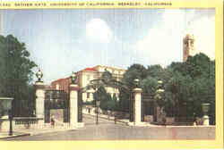 Sather Gate , University Of California Postcard