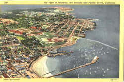 Air View Of Monterey Postcard