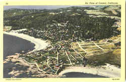 Air View Of Carmel Postcard