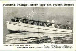 Florida's Fastest - Finest Deep Sea Fishing Cruiser Postcard