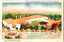 Medicine And Public Health 1939 NY World's Fair Postcard Postcard