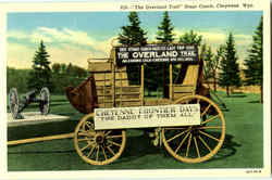 The Overland Trail Stage Coach Postcard