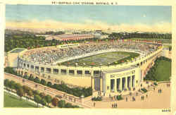 Buffalo Civic Stadium Postcard