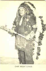 Chief Bright Canoe Postcard