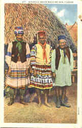 Seminole Indian Medicine Men Postcard