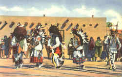 The Buffalo Dance Of The Pueblo Indians Native Americana Postcard Postcard