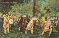 Indian War Dance Postcard