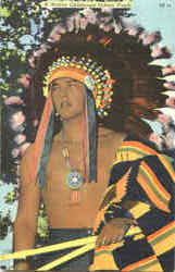 A Native Oklahoma Indian Youth Postcard