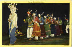 Navajo Ceremonial Dance Native Americana Postcard Postcard