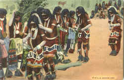 Hopi Snake Dance Native Americana Postcard Postcard