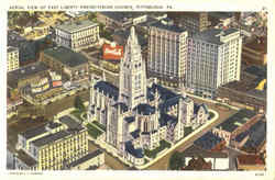 Aerial View Of East Liberty Presbyterian Church Pittsburgh, PA Postcard Postcard