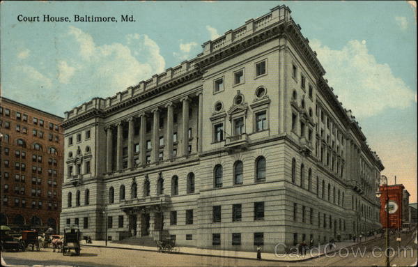 Court House Baltimore MD Postcard