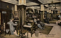 Office and Lobby, Hotel Stewart Postcard