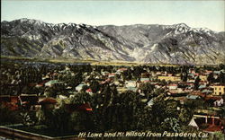 Mount Lowe and Mount Wilson from Pasadena California Postcard Postcard Postcard