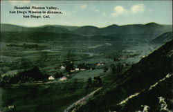 Beautiful Mission Valley San Diego, CA Postcard Postcard Postcard