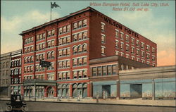 Wilson European Hotel Salt Lake City, UT Postcard Postcard Postcard