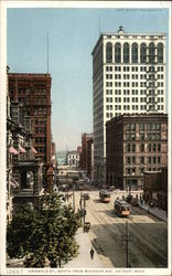 Griswold Street, South from Michigan Avenue Postcard