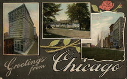 Greetings from Chicago Postcard