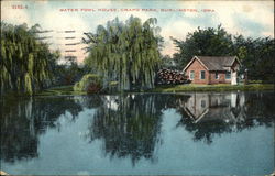 Water Fowl House, Crapo Park Burlington, IA Postcard Postcard Postcard