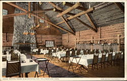 Old Faithful Inn - Dining Room Postcard