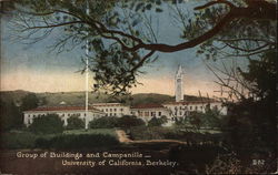 University of California, Berkeley - Buildings and Campanile Postcard