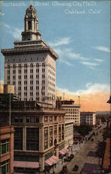 Fourteenth Street Showing City Hall Oakland, CA Postcard Postcard Postcard