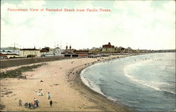 Panoramic View of Nantasket Beach from Pacific House Postcard