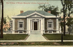 The William D'Weeks Memorial Library Postcard