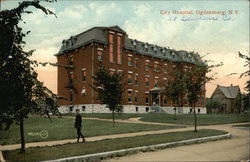 City Hospital Ogdensburg, NY Postcard Postcard Postcard