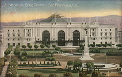 Auditorium, Civic Center San Francisco, CA Postcard Postcard Postcard