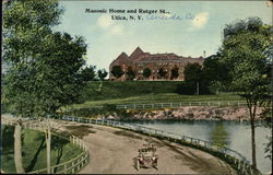 Masonic Home and Rutger Street Postcard