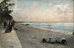 The Surf and Boardwalk Postcard