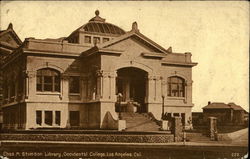 Chas M. Stimson Library, Occidental College Postcard