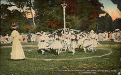 The May Pole Dance of Children, Druid Hill park Baltimore, MD Postcard Postcard Postcard